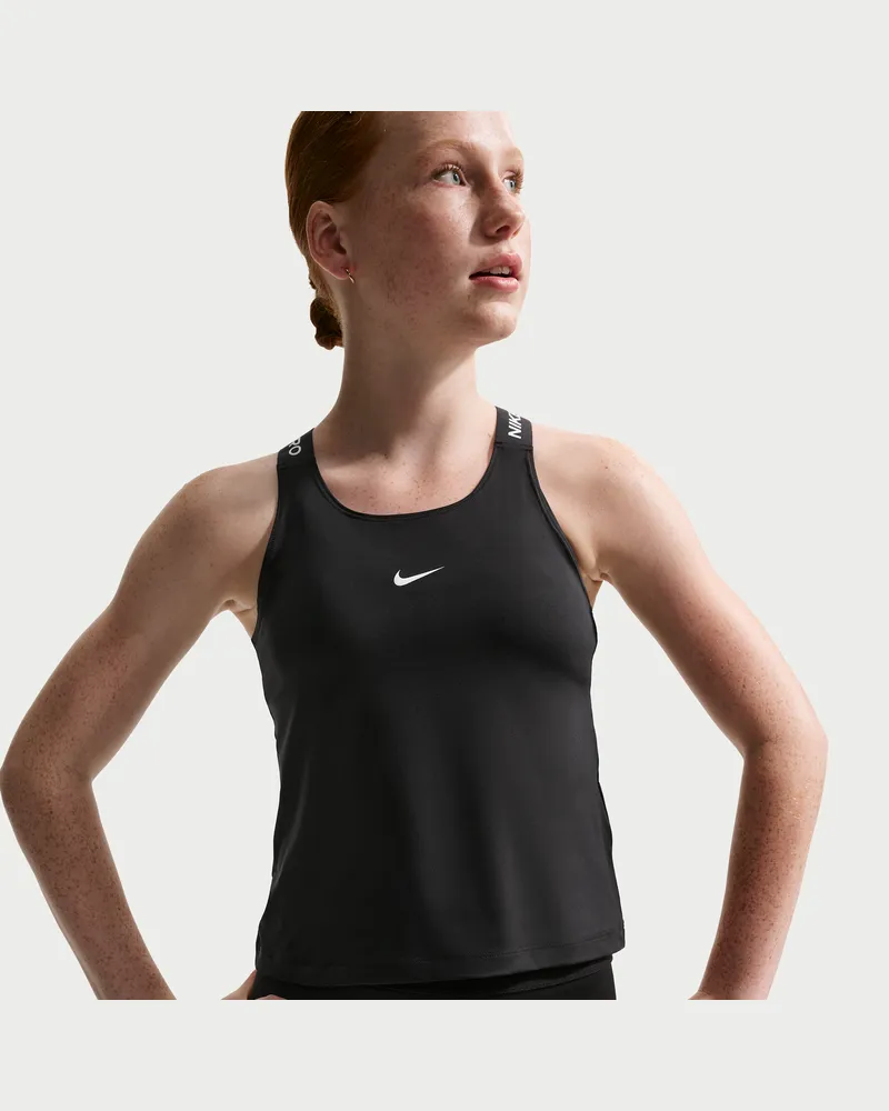 Nike Pro Dri-FIT Tanktop (ältere Kinder, Mädchen) - Schwarz Schwarz