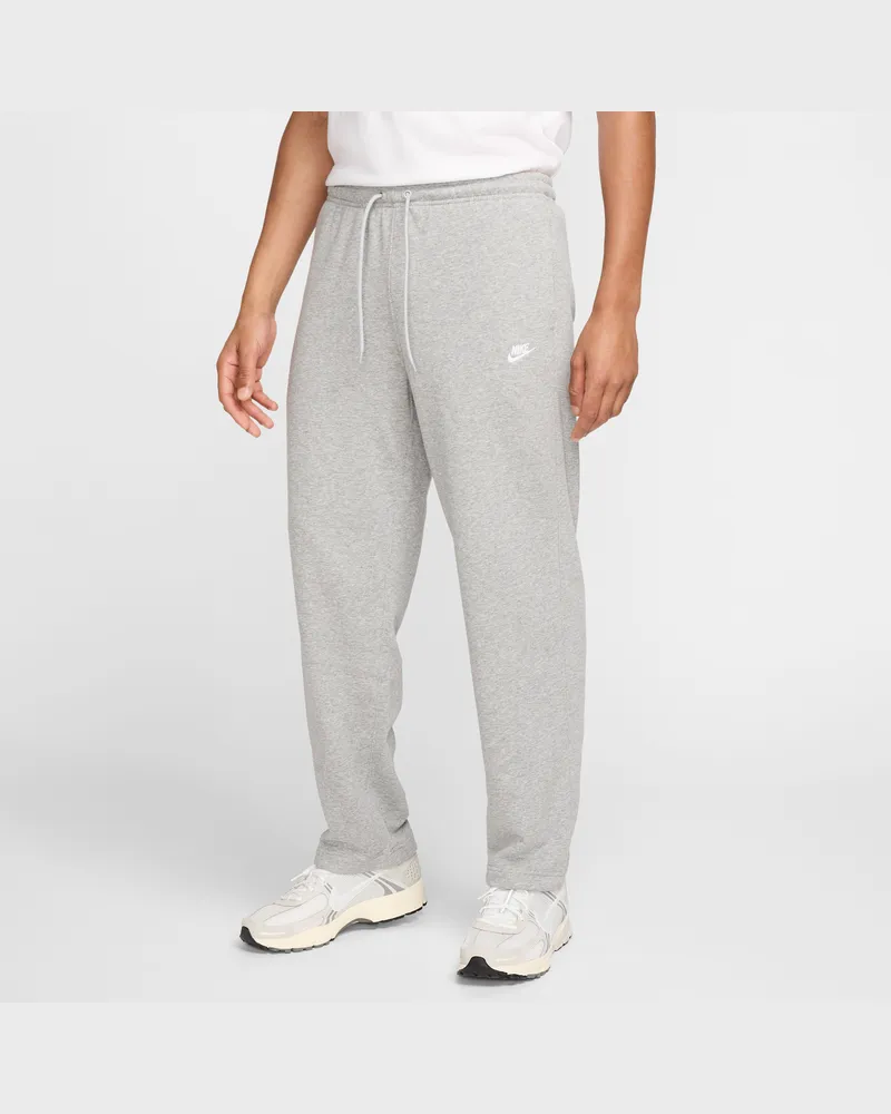 Nike Club French-Terry-Hose mit offenem Saum (Herren) - Grau Grau
