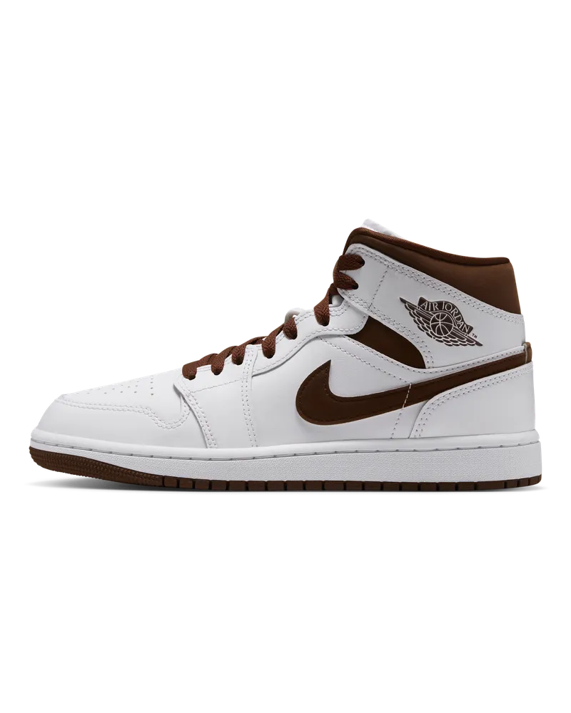 Jordan Air  1 Mid Schuh (Damen) - Weiß Weiß