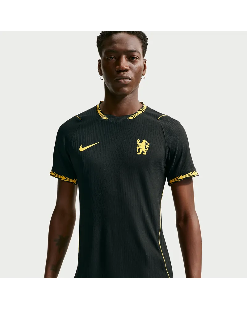 Nike FC Chelsea 2026/27 Match Away  Aero-FIT authentisches Fußballtrikot (Herren) - Schwarz Schwarz