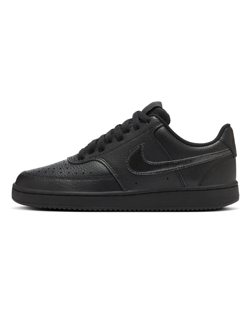 Nike Court Vision Low Damenschuh - Schwarz Schwarz
