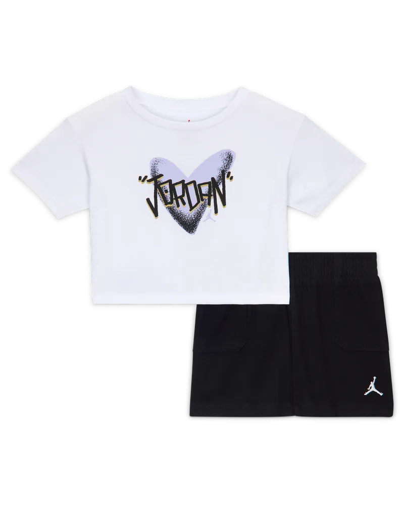 Jordan 2-teiliges Rock-Set I Heart Jordan (Babys) - Schwarz Schwarz