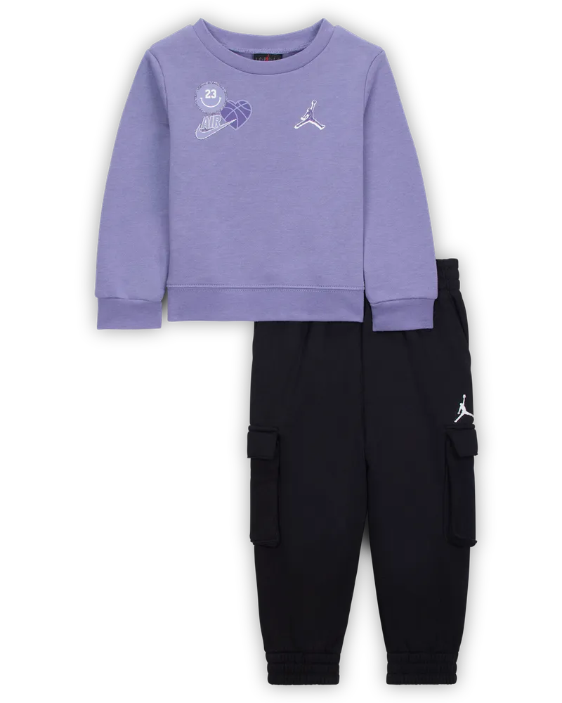 Jordan Blue Jeans und Bling 2-teiliges Hosen-Set (Babys; 12–24 M) - Schwarz Schwarz