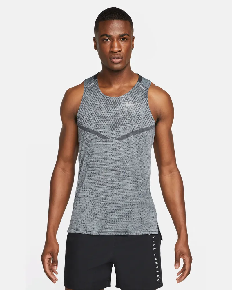 Nike Dri-FIT ADV TechKnit Ultra Lauf-Tanktop für Herren - Schwarz Schwarz