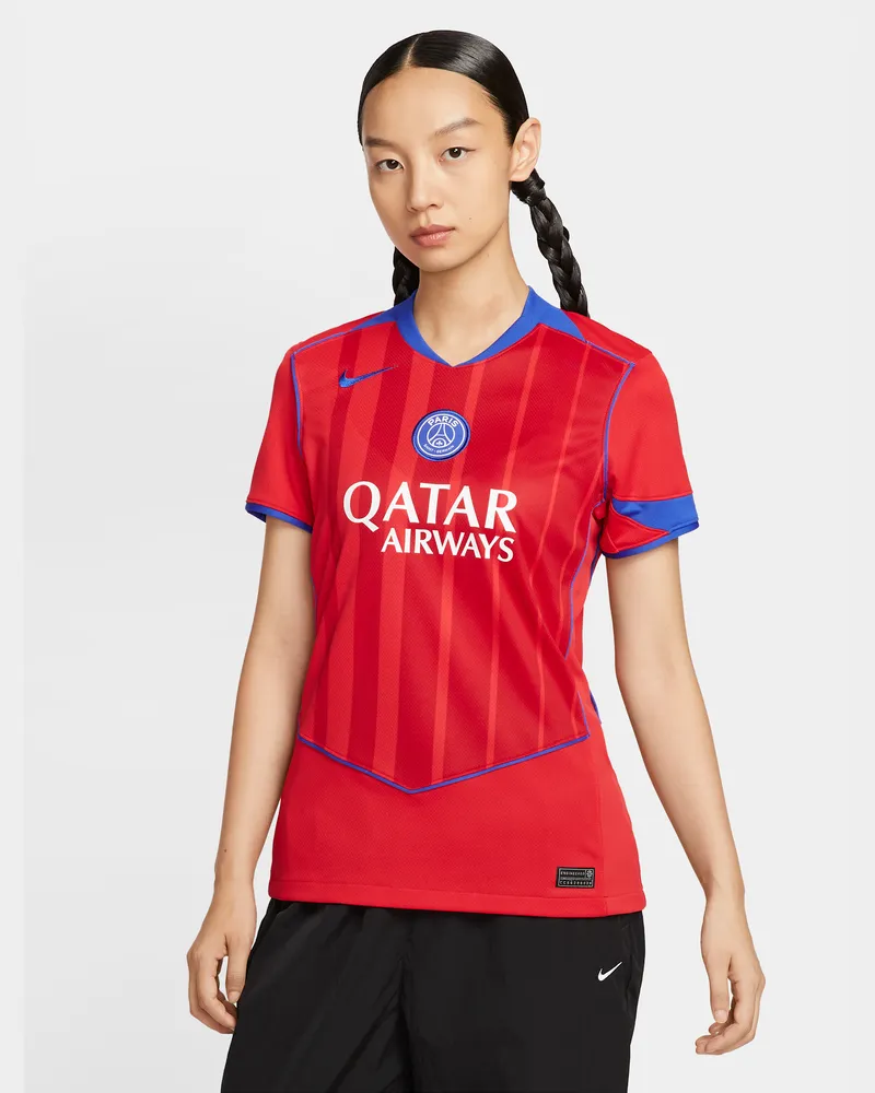 Nike Paris Saint-Germain 2025/26 Stadium Third  Dri-FIT Total 90 Replika-Fußballtrikot (Damen) - Rot Rot