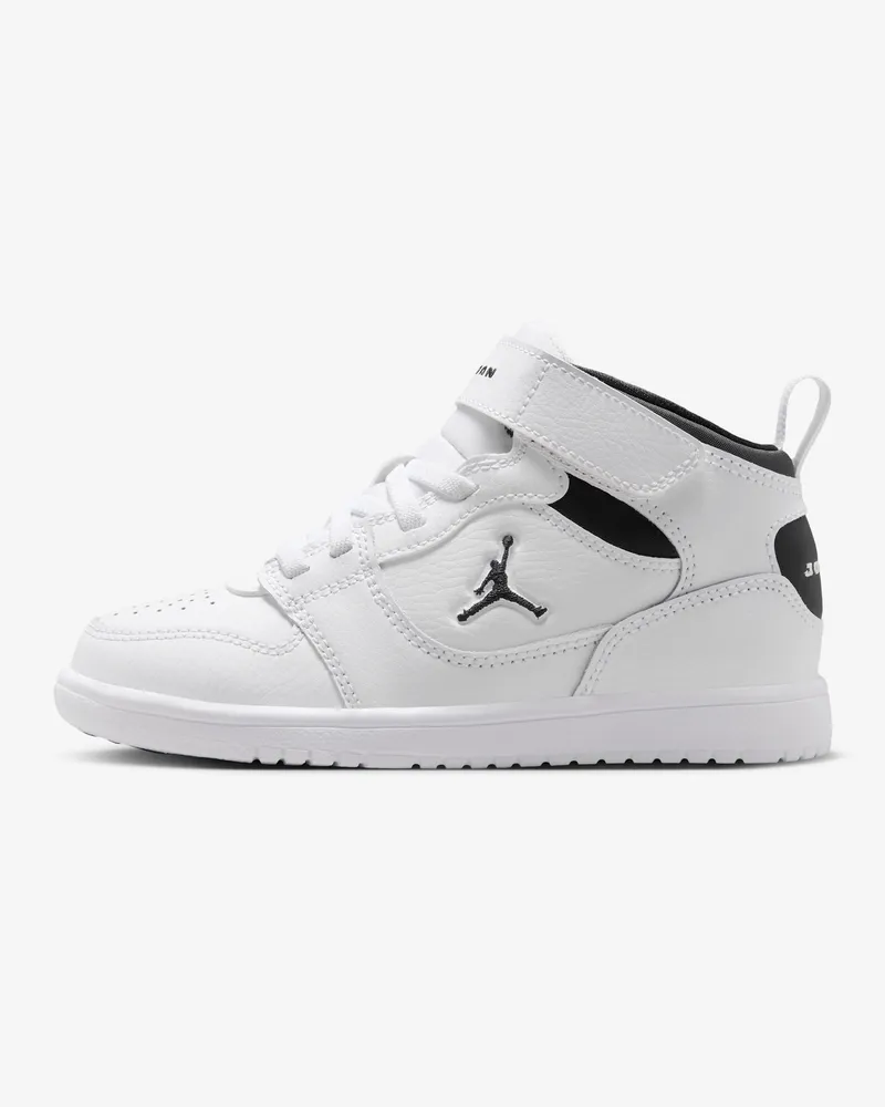 Jordan Court Connect Mid Schuh für jüngere Kinder - Weiß Weiß
