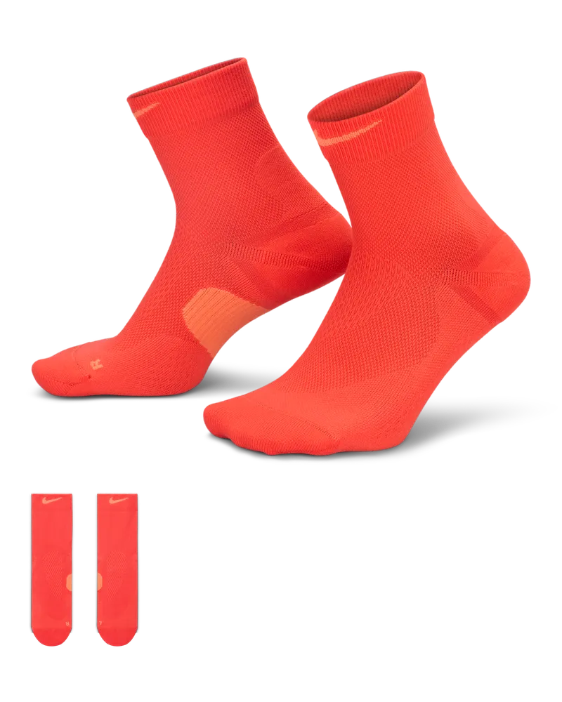 Nike Running mittelschwere Micro Crew-Socken (1 Paar) - Rot Rot