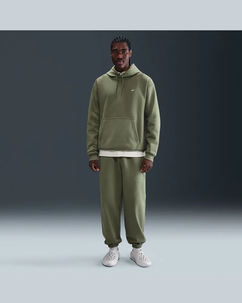 Nike Solo Swoosh Fleece-Hose mit Bündchen (Herren) - Grün Grün