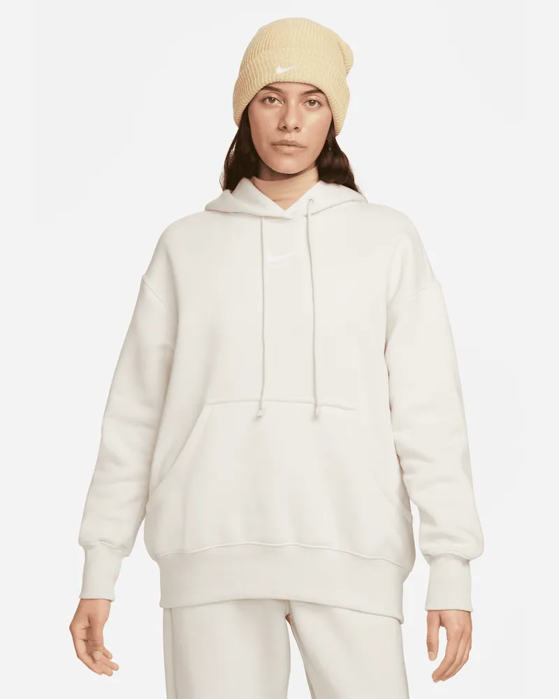 Nike Phoenix Fleece Oversize-Hoodie für Damen - Braun Braun