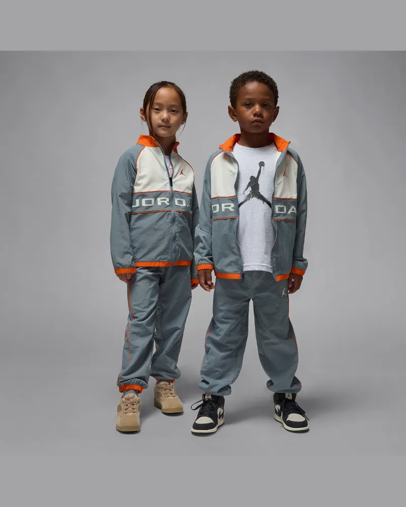 Jordan zweiteiliges Windbreaker-Set mit Paspelierung (jüngere Kinder) - Grau Grau