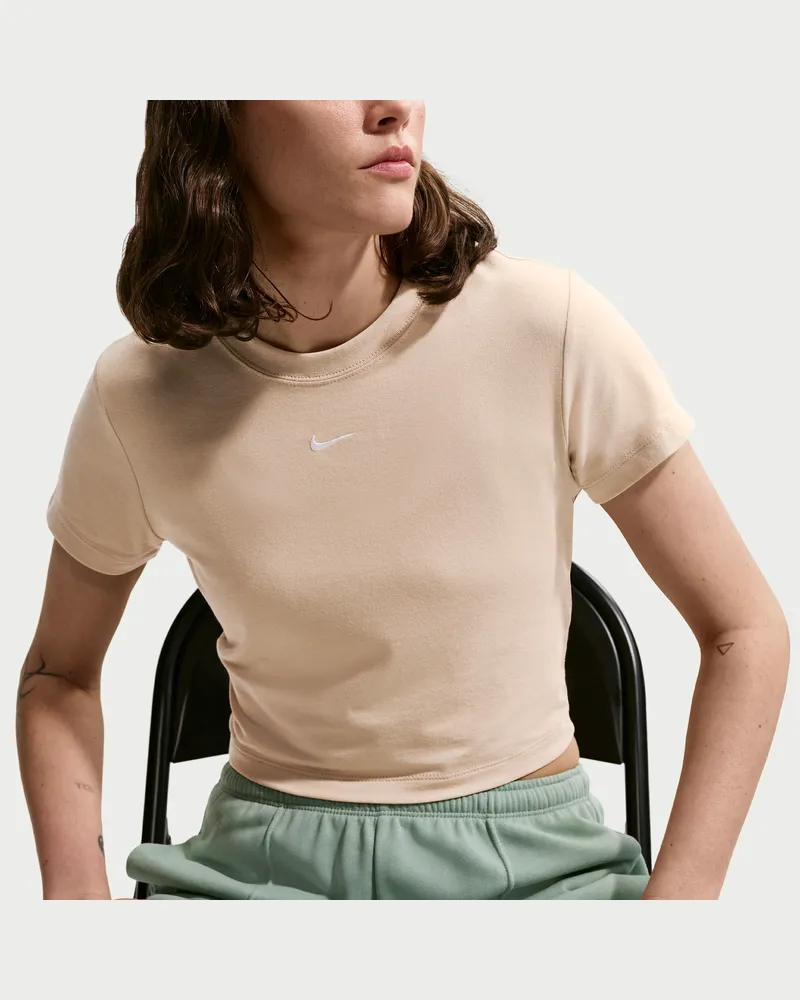 Nike Chill Knit Kurz-T-Shirt (Damen) - Braun Braun