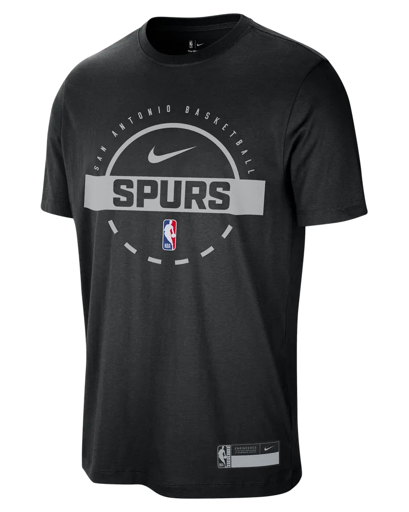 Nike San Antonio Spurs Authentics  Dri-FIT NBA-Practice-T-Shirt (Herren) - Schwarz Schwarz