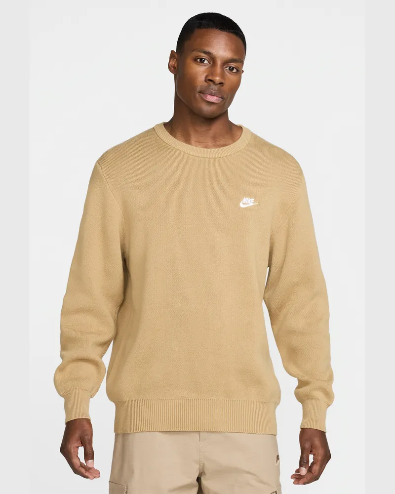 Nike Club Pullover mit Rundhalsausschnitt (Herren) - Braun Braun