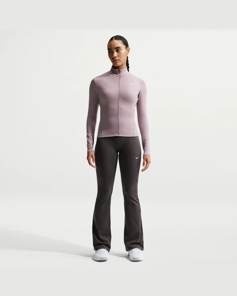 Nike One Leggings mit hohem Bund und ausgestelltem Bein (Damen) - Grau Grau