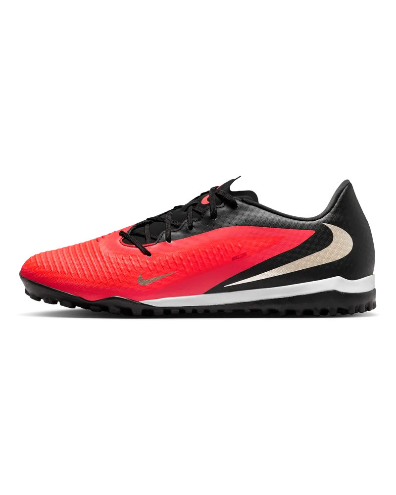 Nike Phantom 6 Low Academy Fußballschuh für Turf - Rot Rot