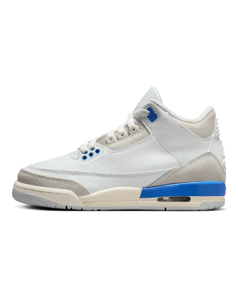 Jordan Air  3 Retro Schuh für ältere Kinder - Weiß Weiß