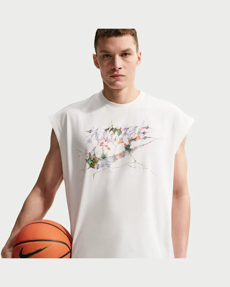 Nike ärmelloses Standard-Dri-FIT Basketball-Top (Herren) - Weiß Weiß