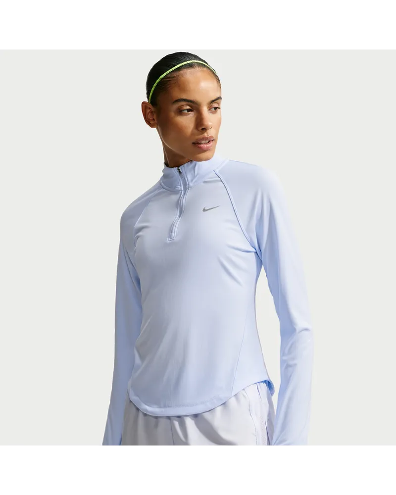 Nike Tempo Dri-FIT Lauf-Tanktop mit Viertelreißverschluss (Damen) - Lila Lila