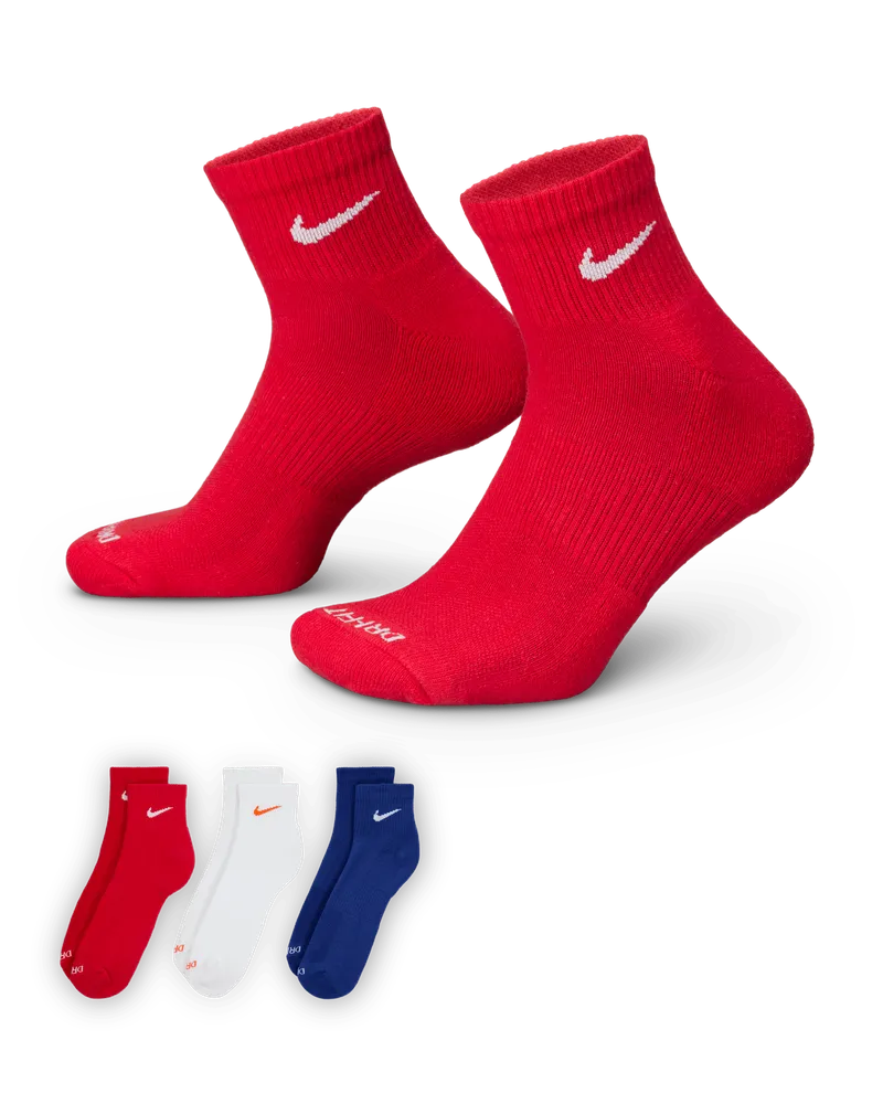 Nike Everyday Plus Cushioned Trainings-Knöchelsocken (3 Paar) - Multi-Color Multi-color