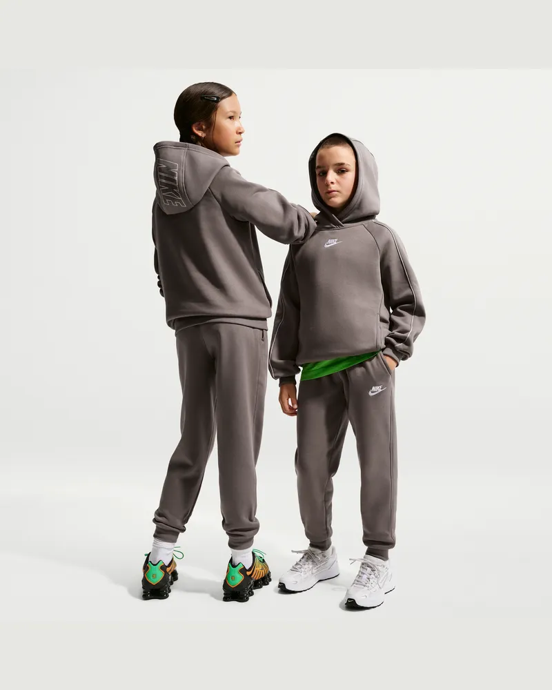 Nike Club Fleece Trainingsanzug mit Kapuze (ältere Kinder) - Grau Grau