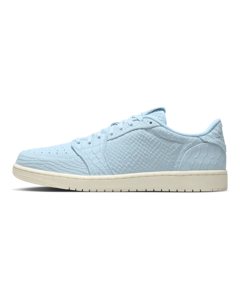 Jordan Air  1 Retro Low No-Swoosh Schuh (Herren) - Blau Blau