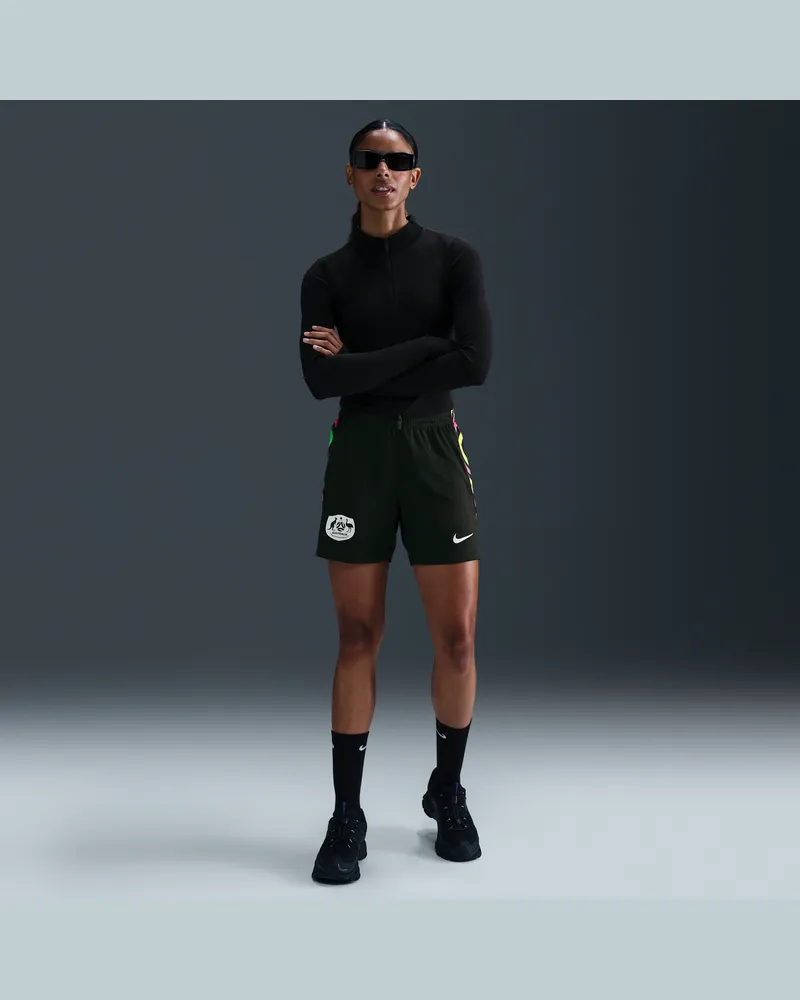 Nike Australien 2025/26 Stadium Away  Dri-FIT Replika-Fußballshorts (Damen) - Grün Grün