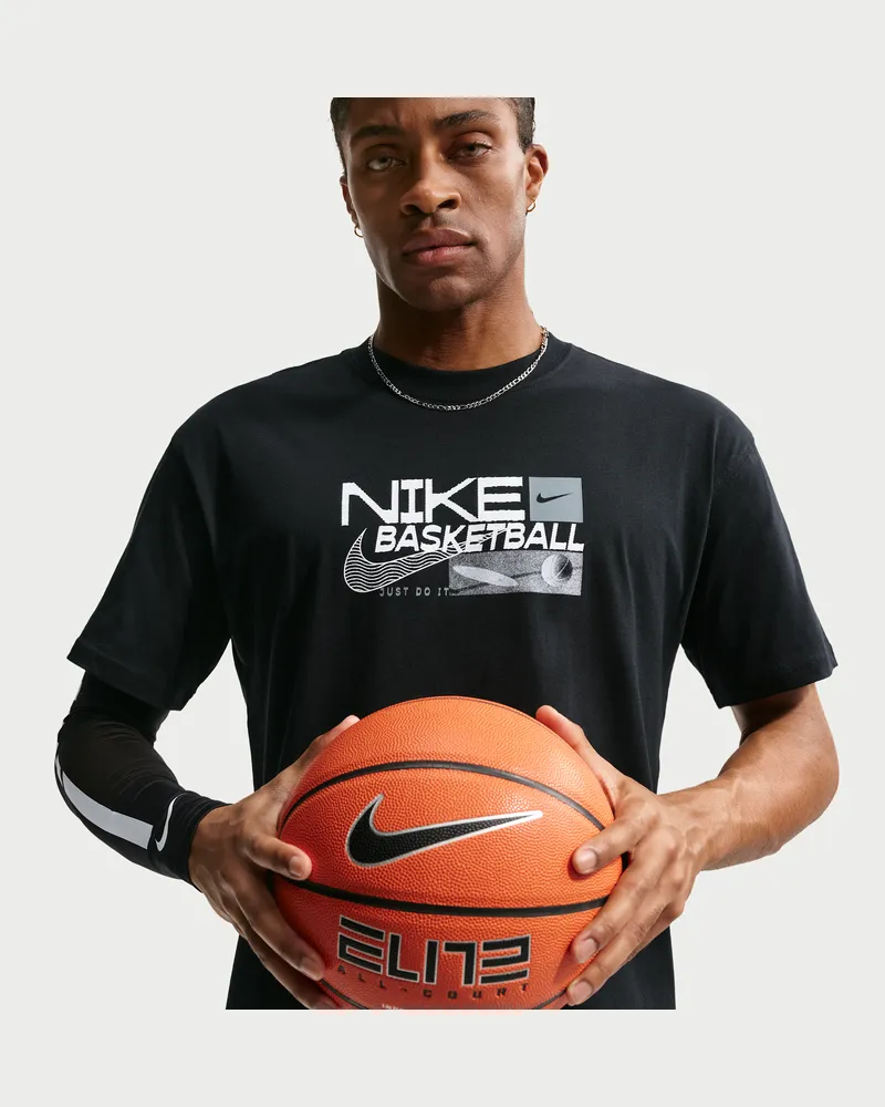 Nike Basketball-T-Shirt (Herren) - Schwarz Schwarz