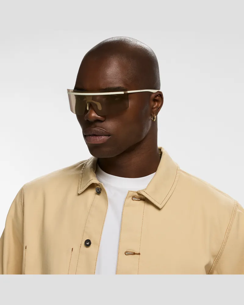 Nike Echo Shield verspiegelte Sonnenbrille - Weiß Weiß