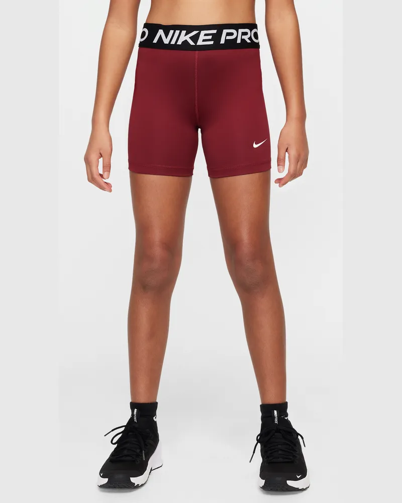 Nike Pro Shorts (Mädchen) - Rot Rot