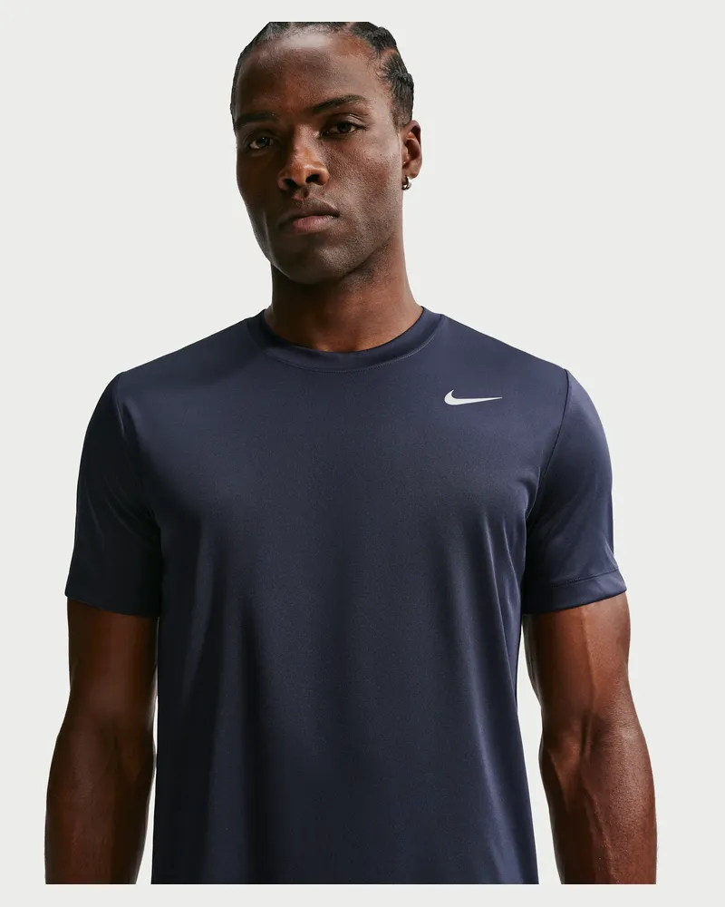 Nike Dri-FIT Trainings-T-Shirt (Herren) - Blau Blau