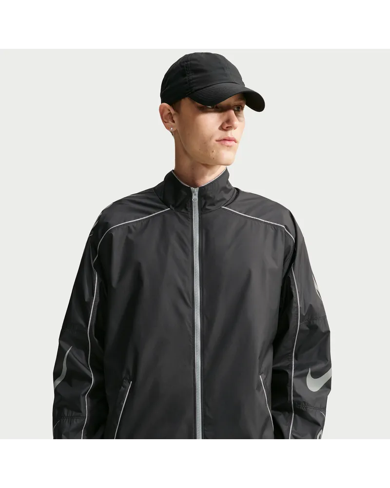 Nike Varsity Track-Jacket mit Grafik für Herren - Schwarz Schwarz