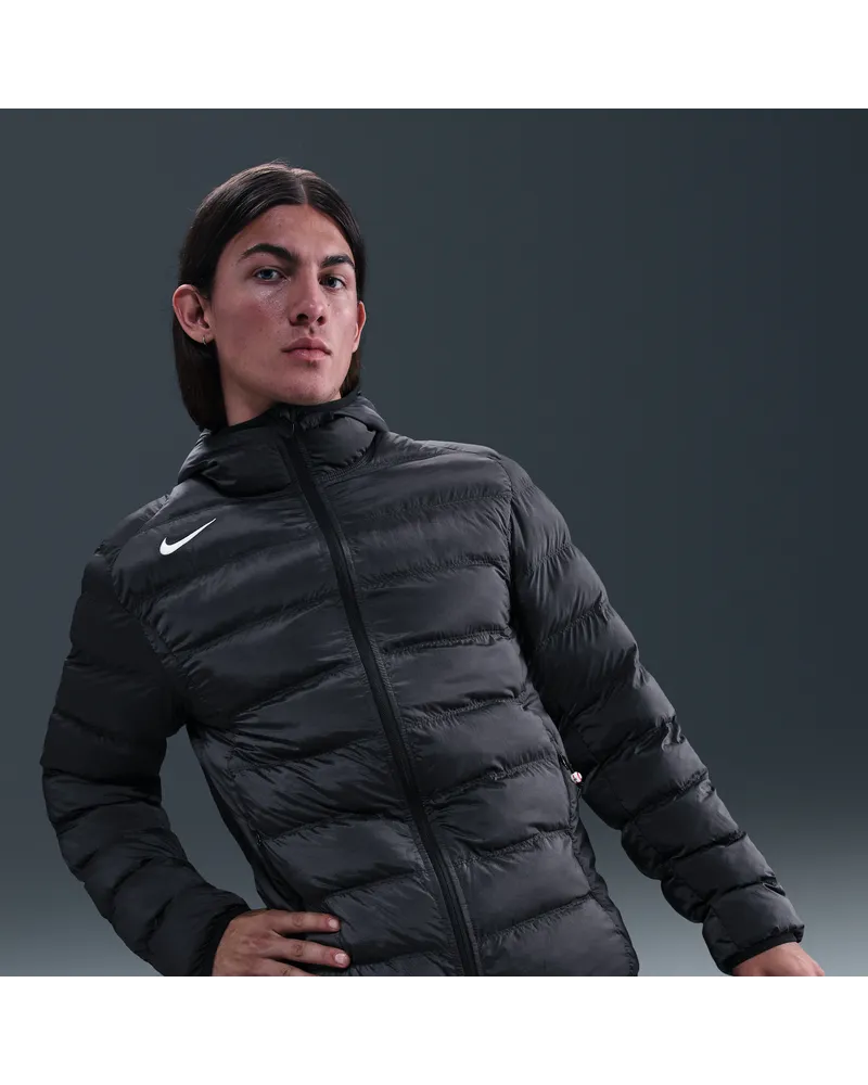 Nike Total 90 Therma-FIT Fußball-Puffer-Jacke (Herren) - Schwarz Schwarz