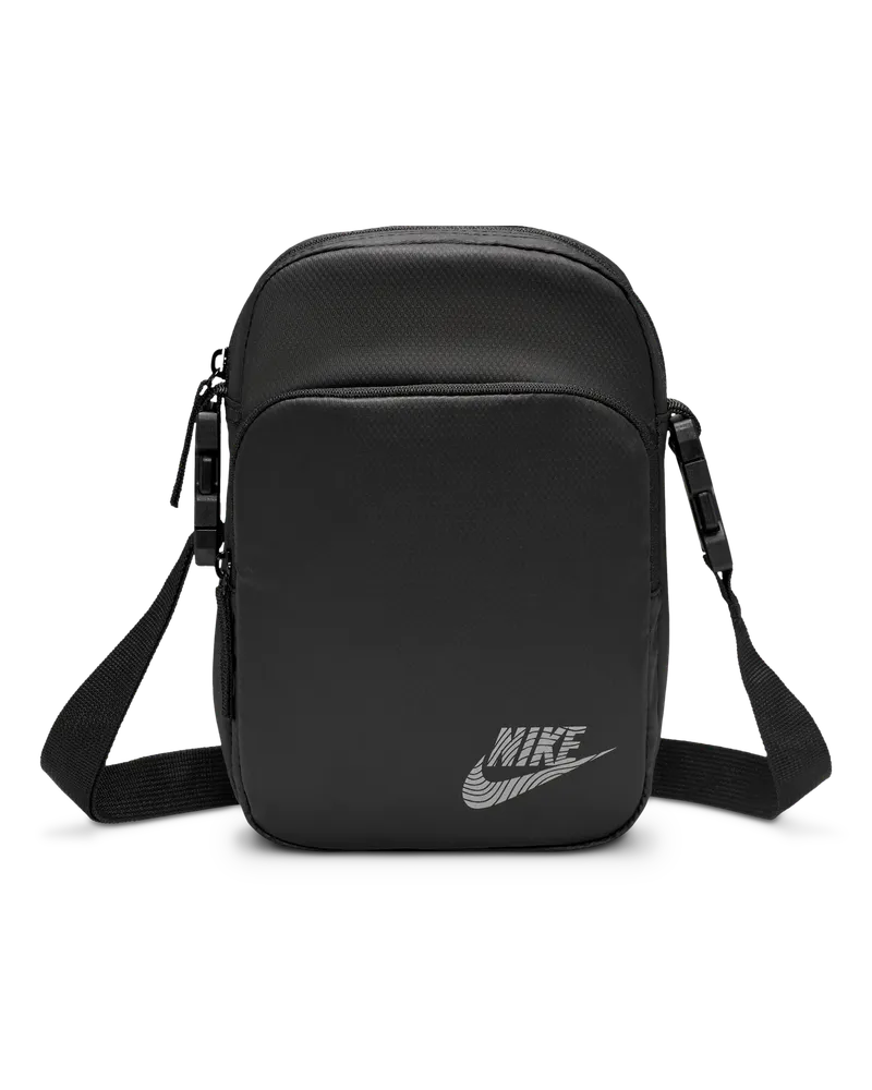 Nike Heritage Crossbody-Tasche (4 l) - Schwarz Schwarz