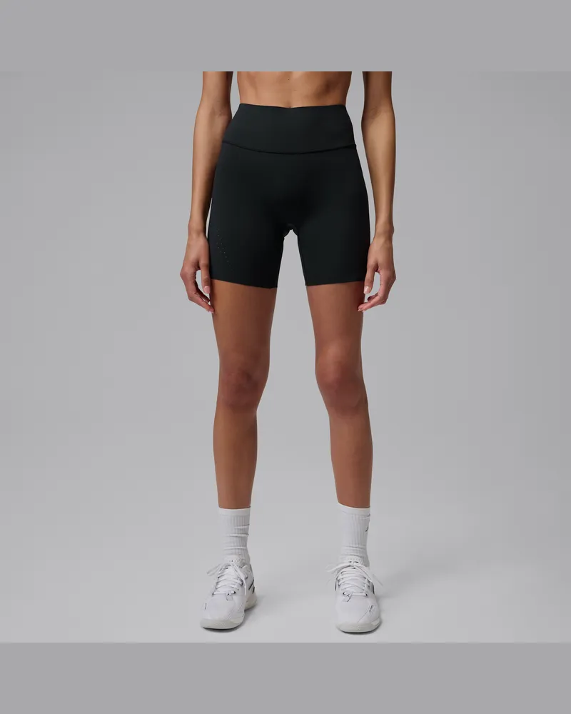 Jordan Sport Flightweight Bike Shorts mit hohem Bund (Damen, ca. 15 cm) - Schwarz Schwarz