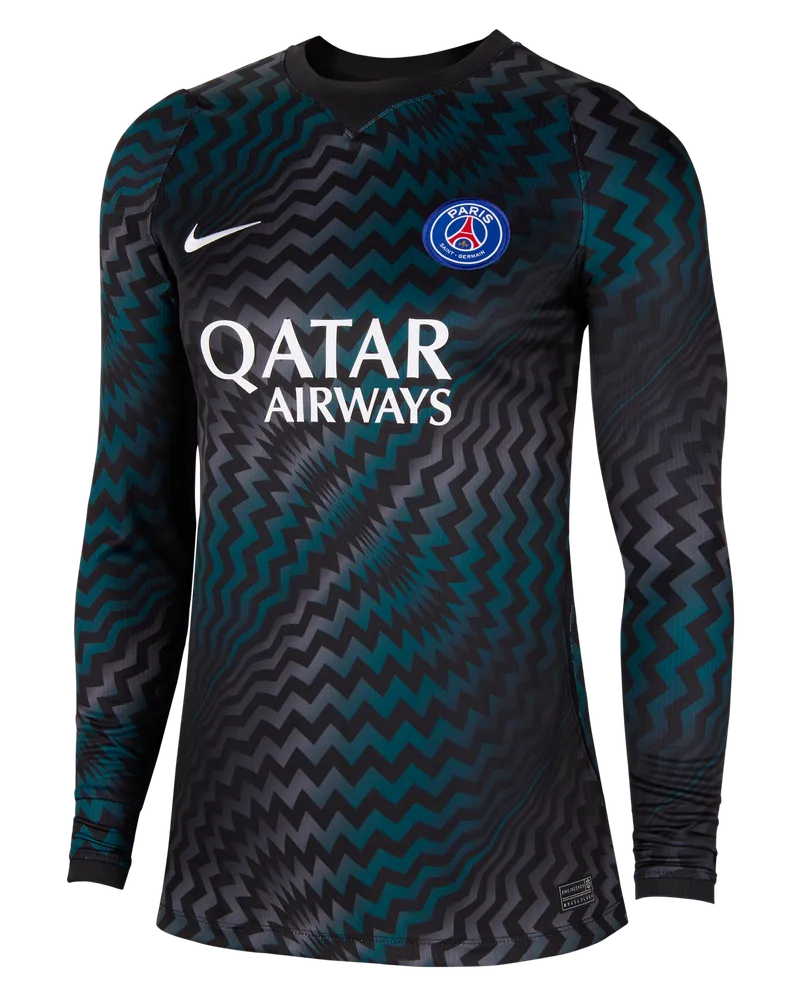 Nike Paris Saint-Germain 2026/27 Stadion Torwart  Replika-Fußballtrikot mit Dri-FIT-Technologie (Damen) - Schwarz Schwarz