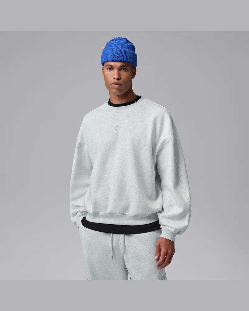 Jordan Brooklyn Oversize-Sweatshirt aus Fleece mit Rundhalsausschnitt (Herren) - Grau Grau