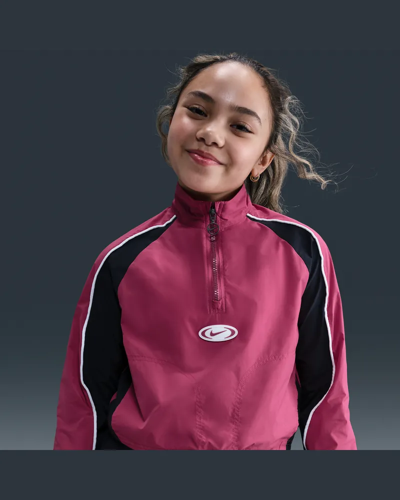 Nike Sportswear Track-Jacket mit Viertelreißverschluss (Mädchen) - Lila Lila