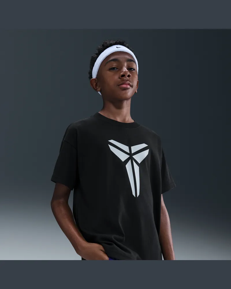 Nike Kobe Max90 T-Shirt mit Dri-FIT-Technologie (ältere Kinder) - Schwarz Schwarz