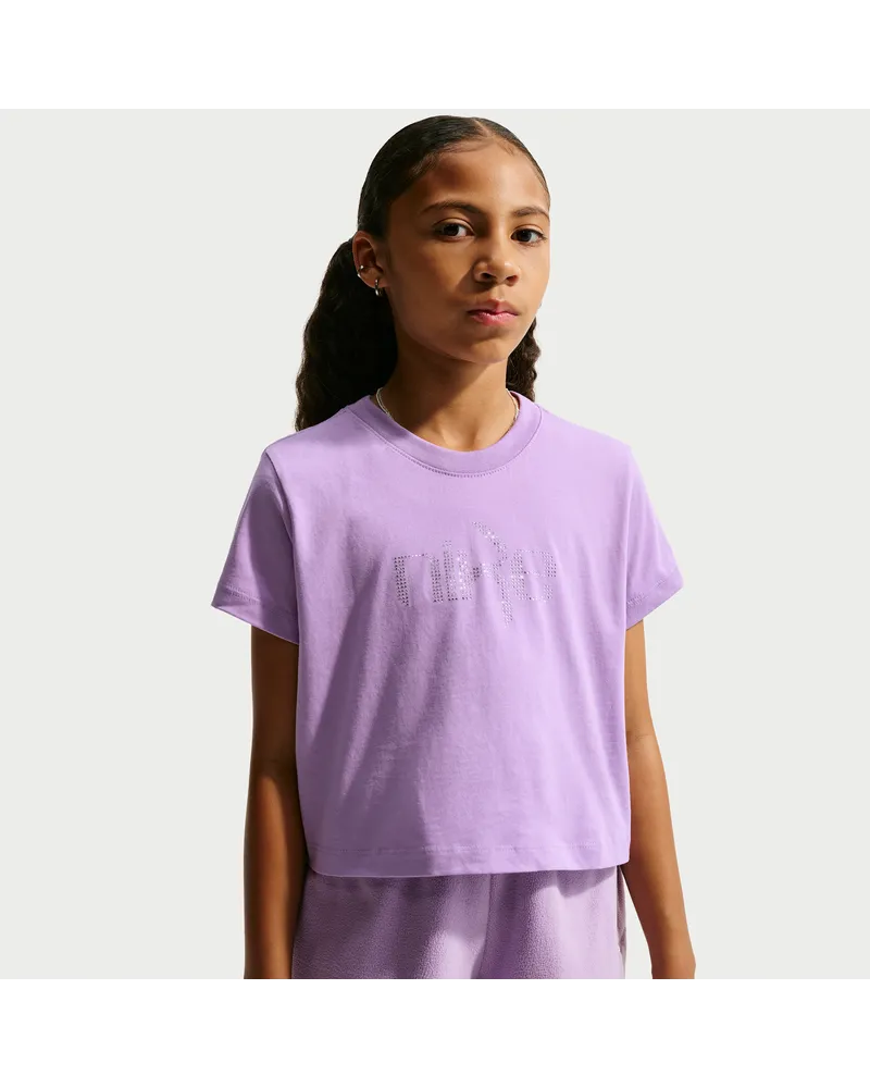 Nike Kurz-T-Shirt (Mädchen) - Lila Lila