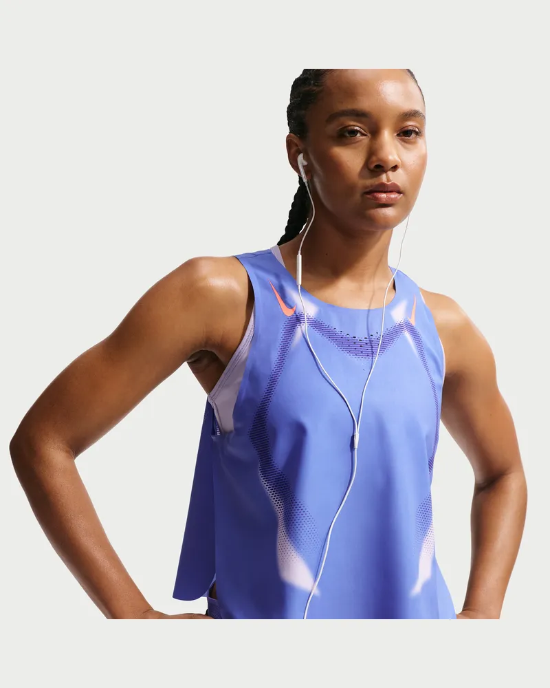 Nike AeroSwift Dri-FIT-ADV-Lauf-Tanktop im Crop-Design für Damen - Blau Blau
