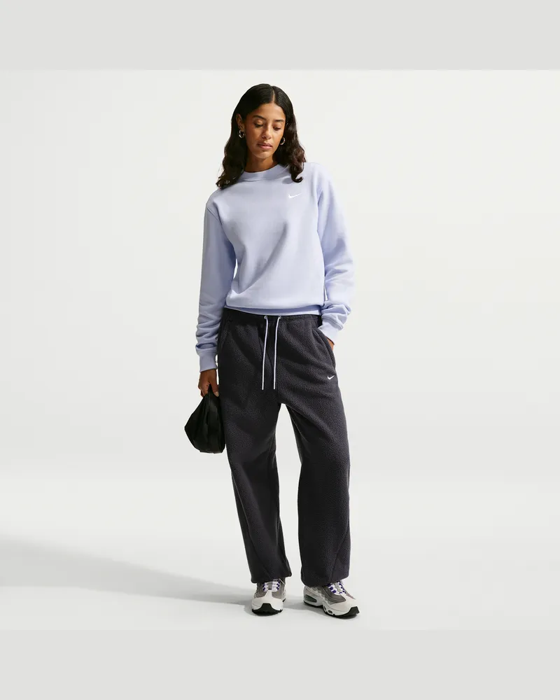 Nike Oversize-Fleecehose mit mittelhohem Bund (Damen) - Grau Grau