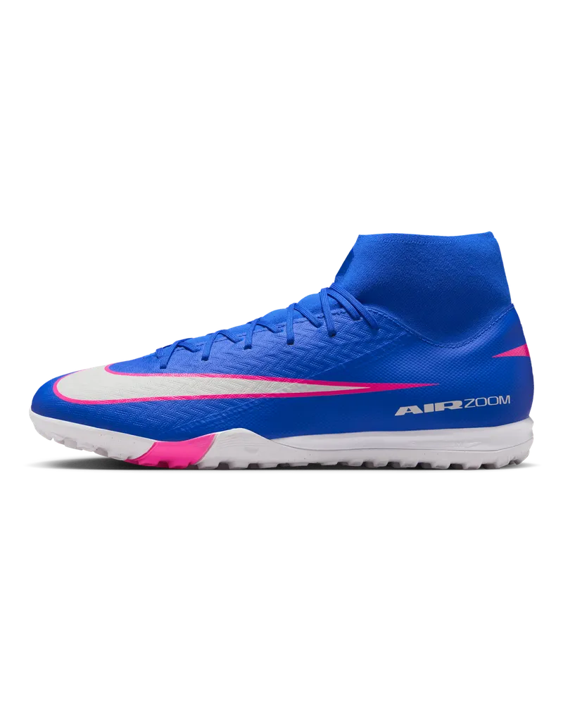 Nike Mercurial Superfly 10 Academy TF High-Top Fußballschuhe - Blau Blau