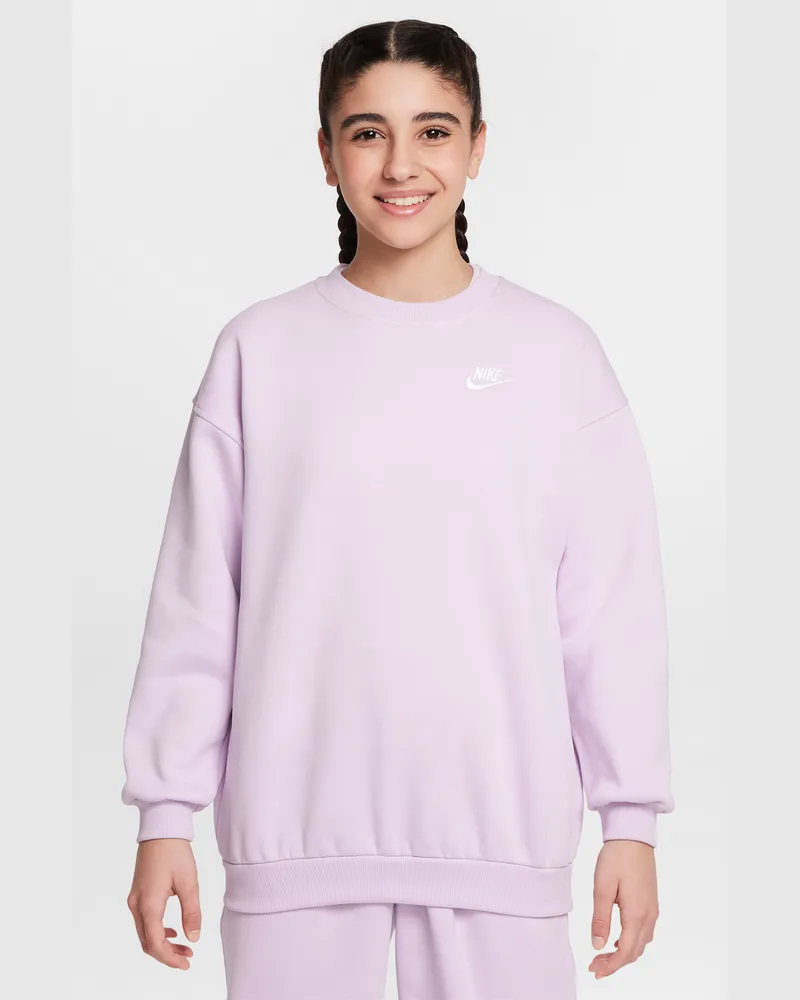 Nike Sportswear Club Fleece Oversize-Sweatshirt (ältere Kinder) - Lila Lila