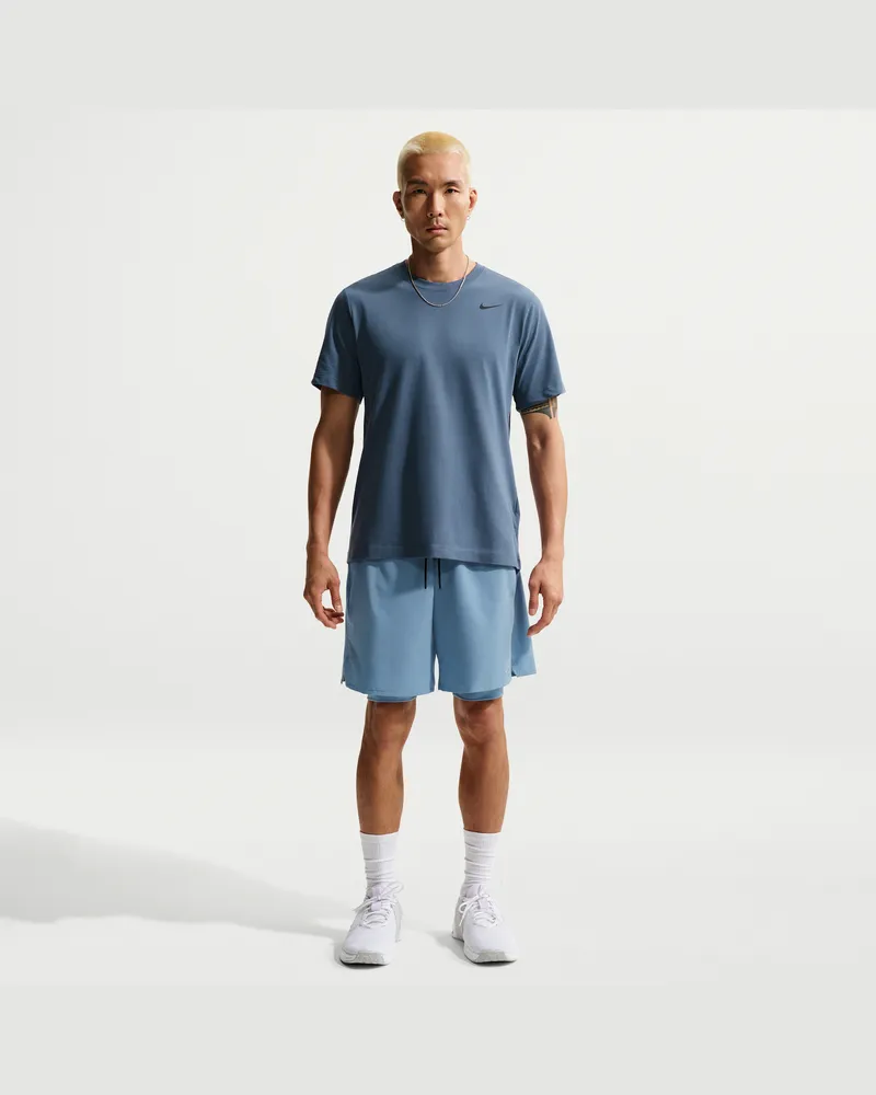 Nike Unlimited vielseitige Dri-FIT 2-in-1-Shorts (ca. 18 cm) für Herren - Blau Blau