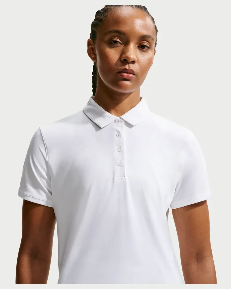 Nike Victory Dri-FIT-Kurzarm-Golf-Poloshirt für Damen - Weiß Weiß