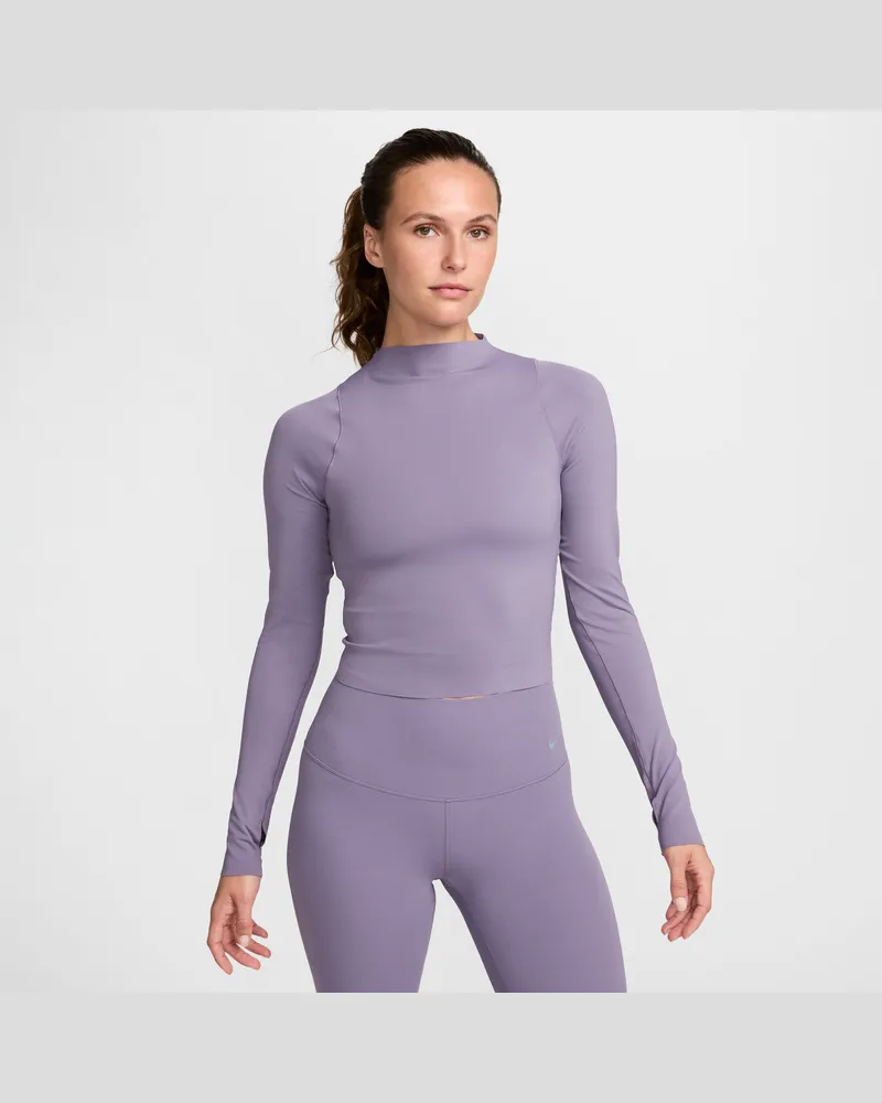 Nike Zenvy Dri-FIT Longsleeve für Damen - Lila Lila