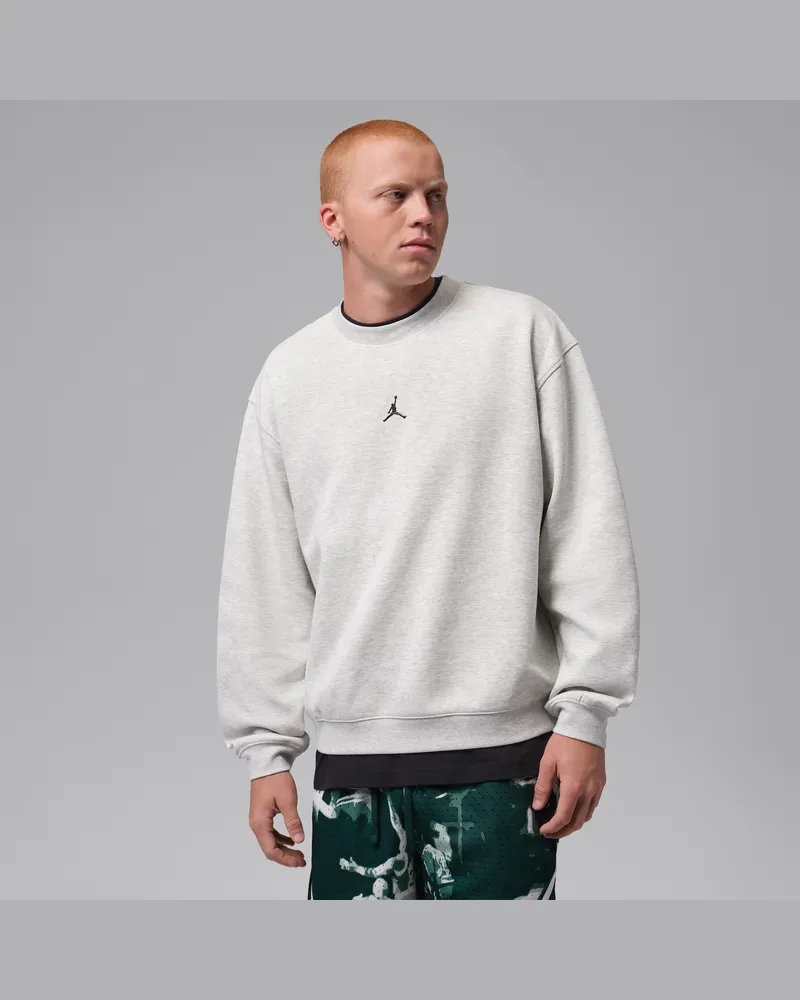 Jordan Sport Hoop Fleece Dri-FIT-Sweatshirt mit Rundhalsausschnitt (Herren) - Grau Grau