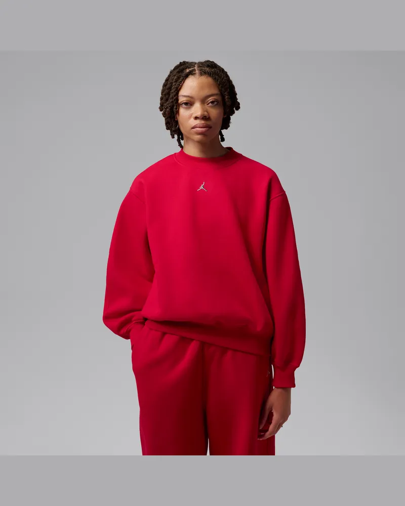 Jordan Brooklyn Fleece-Sweatshirt mit Rundhalsausschnitt für Damen - Rot Rot