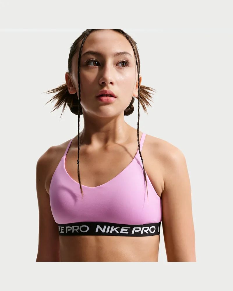 Nike Pro Indy Sport-BH (ältere Kinder, Mädchen) - Lila Lila