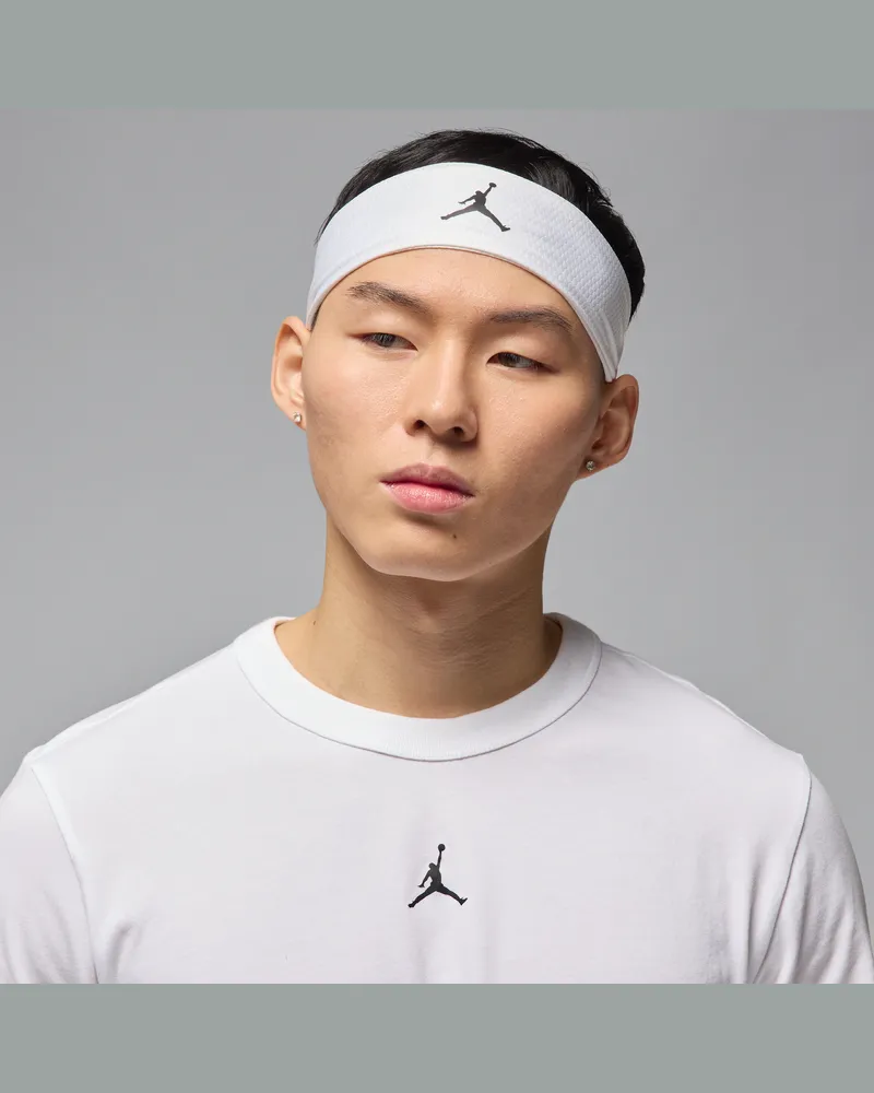 Jordan Performance Sport verstellbares Dri-FIT-Stirnband - Weiß Weiß